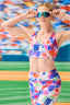 MLB Batterman Hi-Shine Sports Bra in Tie Dye