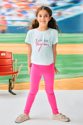 Yankees Kids Baby Tee in Retro Script