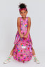 Toddler Skater Dress in Pink Candy Spill