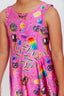 Girls Skater Dress in Candy Spill