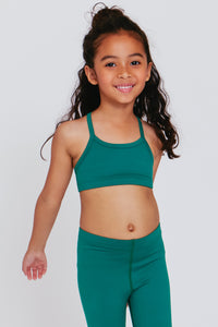 Girls TLC Y-Back Bralette in Emerald