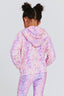 Toddler Oversized Zip Hoodie in Tie Dye Frosting