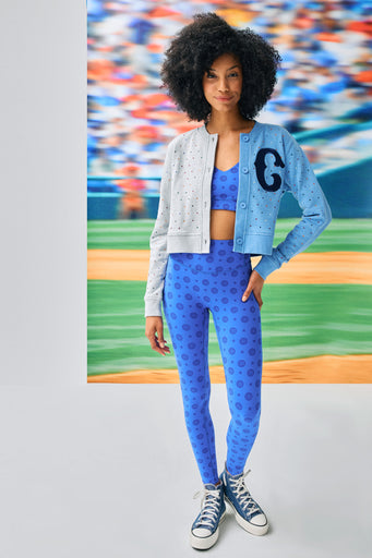 Cubs Action Basic Legging in Monogram Royal