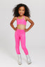 Kids TLC Y-Back Foil Bra in Terez Pink Sparkle