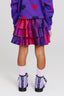 Kids Hi-Shine Tiered Skirt in Jewel Glitter