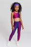 Kids Hi-Shine Sports Bra in Jewel Glitter