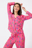 Pajama Set in Barbie Girl Pink Bunnies