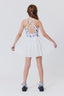 Girls Tennis Dress in White Butterflies