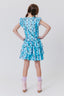 Girls Tiered Skirt in Butterfly Sky