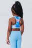 Girls Sports Bra in Cotton Candy Clouds