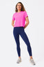 Workit Crop Tee in Barbie Girl Pink