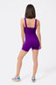 Action Short Bodysuit in Acai