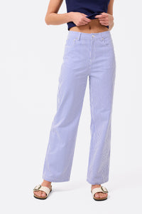 Twill Pant in Electric Blue Stripe