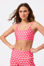 Hi-Shine Scoop Neck Bra in Strawberry Twist Geo