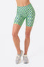 Hi-Shine Bike Short in Fairway Geo