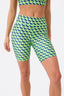 Hi-Shine Bike Short in Fairway Geo