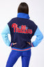 Phillies Colorblock Quarter Zip Sweatshirt in Team Colors