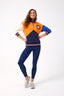 Astros Colorblock Quarter Zip Sweatshirt in Team Colors