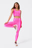 TLC Side Stripe Colorblock Legging in Barbie Pink