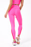 TLC Side Stripe Colorblock Legging in Barbie Pink