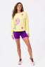 Graphic Crewneck in Lemon Sorbet Tennis