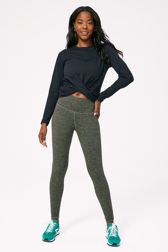 TLC Leggings in Uniform Green