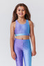 Girls Hi-Shine Sports Bra in Unicorn Glitter