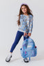 Backpack in Denim Paint Splatter