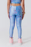 Girls Hi-Shine Leggings in Denim Paint Splatter