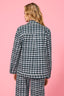 Twill Rhinestone Jacket in Houndstooth