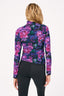 Mesh Mock Neck in Floral Noir