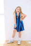 Knicks Girls Skater Dress in Blue Ombre Gems