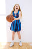 Knicks Girls Skater Dress in Blue Ombre Gems