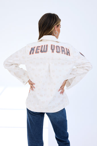 Knicks Twill Rhinestone Jacket