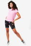 UpLift Bike Shorts in Black Rainbow Star Foil