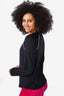 WorkIt Long Sleeve Tee in New Yorker Black