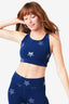 UpLift Sports Bra in Navy Tonal Star