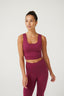 TLC Crop Top in Black Raspberry