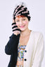 Terez X Jocelyn Faux Fur Pineapple Hat in Black and Pink