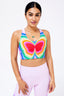 DuoKnit Sports Bra in Psychedelic Butterfly