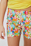 Girls Booty Shorts in Neon Candy