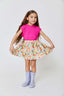 Girls Skater Skirt in Neon Candy