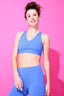 Terez x Danielle & Alix Action Sports Bra in Topaz Blue