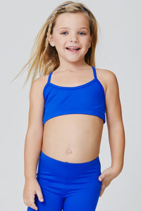 Girls TLC Y-Back Bralette in Electric Blue