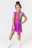 Kids Princess Dress in Rainbow Glitter Foil